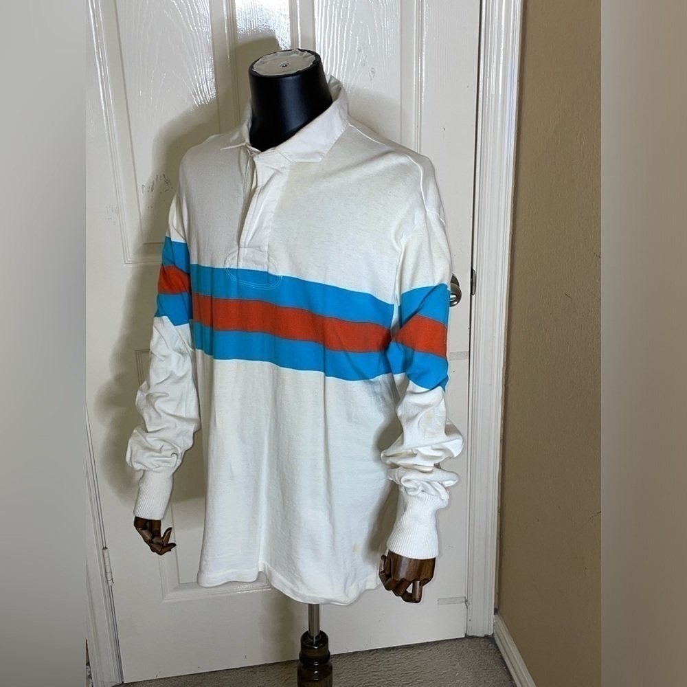 Rare Vintage Maxmore Rugby Long sleeve Shirt 80s  Size 46​​​​​​​​​​​​